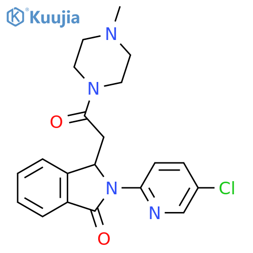 Piperazine,1-[[2-(5-chloro-2-pyridinyl)-2,3-dihydro-3-oxo-1H-isoindol-1-yl]acetyl]-4-methyl- structure