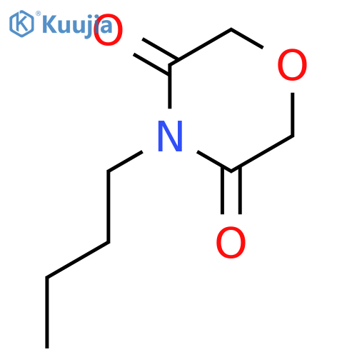 3,5-Morpholinedione, 4-butyl- structure