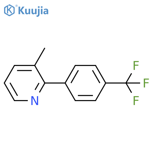 Pyridine, 3-methyl-2-[4-(trifluoromethyl)phenyl]- structure