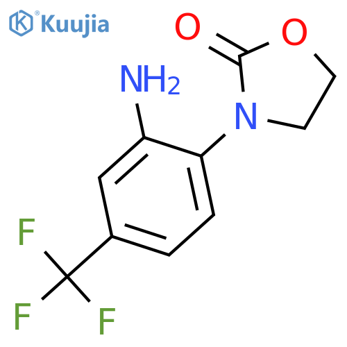 2-OXAZOLIDINONE, 3-[2-AMINO-4-(TRIFLUOROMETHYL)PHENYL]- structure
