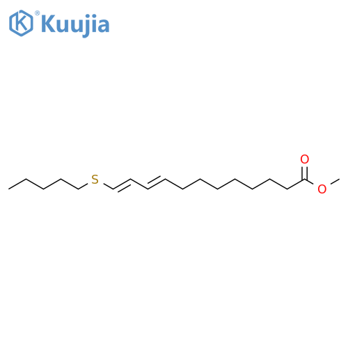 9,11-Dodecadienoic acid, 12-(pentylthio)-, methyl ester, (E,E)- structure
