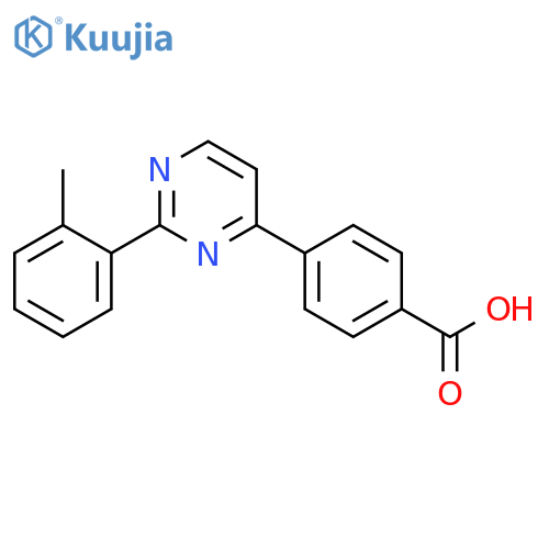 BENZOIC ACID, 4-[2-(2-METHYLPHENYL)-4-PYRIMIDINYL]- structure