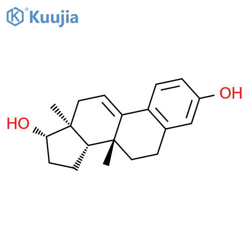 Estra-1,3,5(10),9(11)-tetraene-3,17-diol, 8-methyl-, (8a,17b)- structure