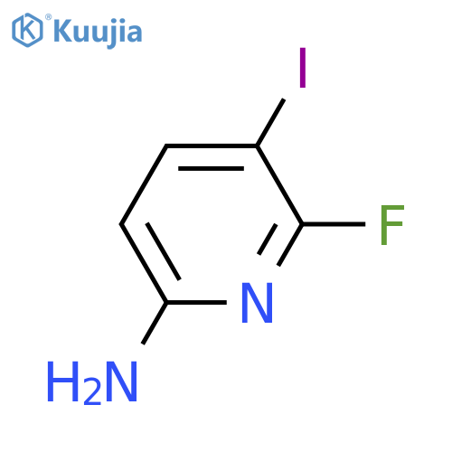 6-fluoro-5-iodo-pyridin-2-amine structure