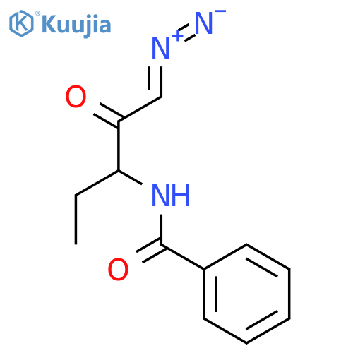Benzamide, N-(3-diazo-1-ethyl-2-oxopropyl)- structure