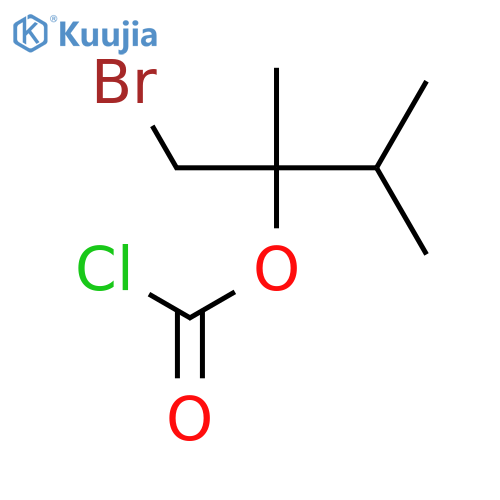 Carbonochloridic acid, 1-(bromomethyl)-1,2-dimethylpropyl ester structure