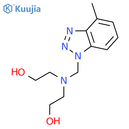 Ethanol,2,2'-[[(methyl-1H-benzotriazol-1-yl)methyl]imino]bis- structure