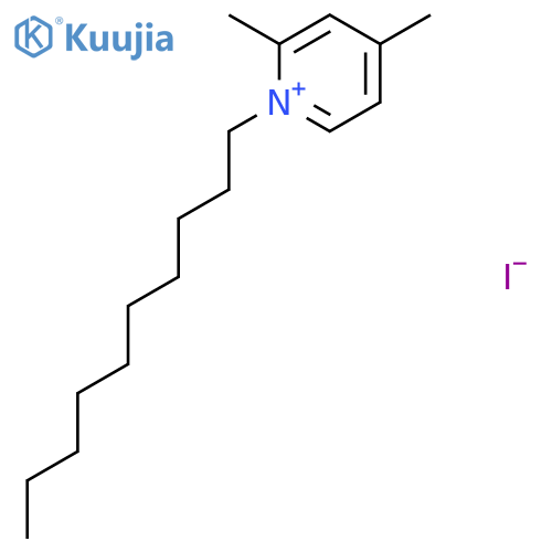 Pyridinium, 1-decyl-2,4-dimethyl-, iodide structure