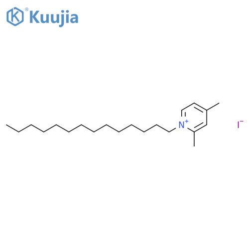 Pyridinium, 2,4-dimethyl-1-tetradecyl-, iodide structure
