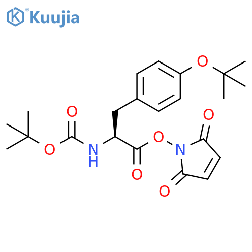 Carbamic acid, [2-[(2,5-dihydro-2,5-dioxo-1H-pyrrol-1-yl)oxy]-1-[[4-(1,1-dimethylethoxy)phenyl]methyl]-2-oxoethyl]-, 1,1-dimethylethyl ester, (S)- (9CI) structure