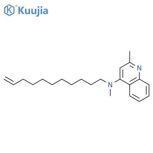 4-Quinolinamine, N,2-dimethyl-N-10-undecenyl- structure