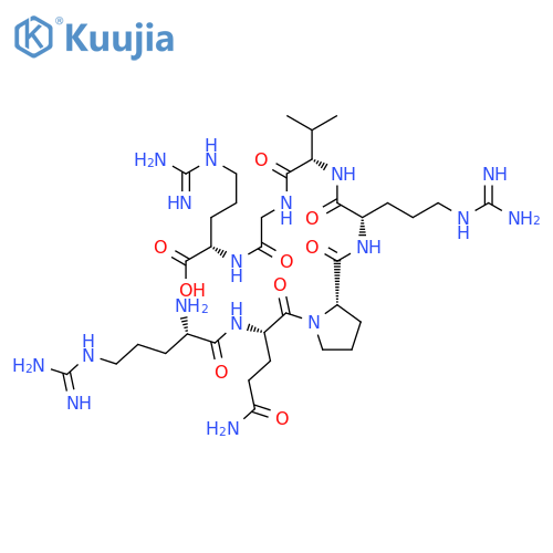 L-Arginine, L-arginyl-L-glutaminyl-L-prolyl-L-arginyl-L-valylglycyl- structure