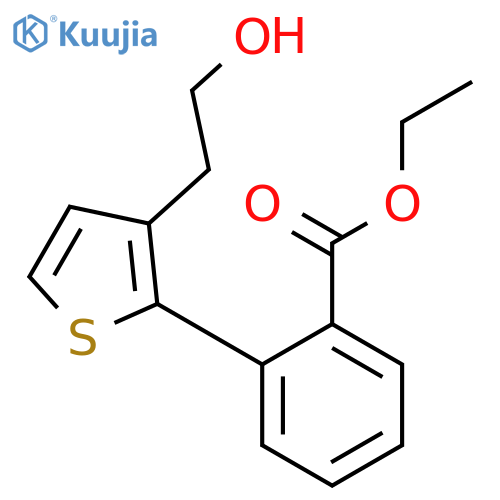 BENZOIC ACID, 2-[3-(2-HYDROXYETHYL)-2-THIENYL]-, ETHYL ESTER structure