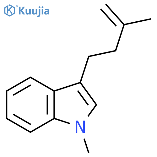 1-methyl-3-(3-methyl-3-buten-1-yl)-1H-Indole structure
