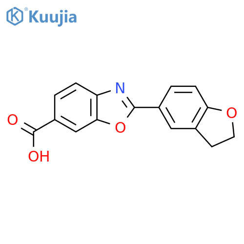 6-Benzoxazolecarboxylic acid, 2-(2,3-dihydro-5-benzofuranyl)- structure