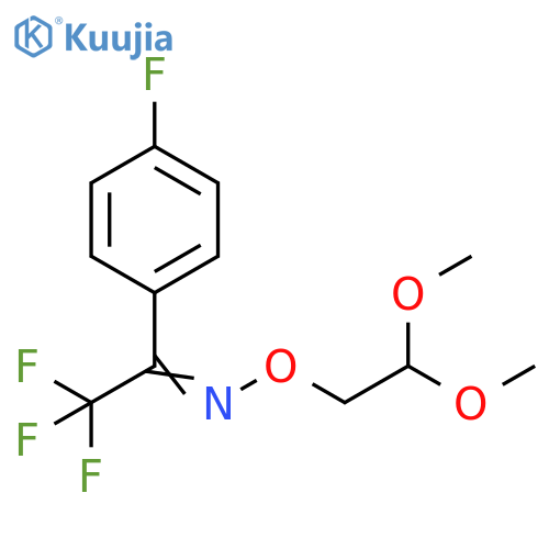 Ethanone, 2,2,2-trifluoro-1-(4-fluorophenyl)-, O-(2,2-dimethoxyethyl)oxime structure