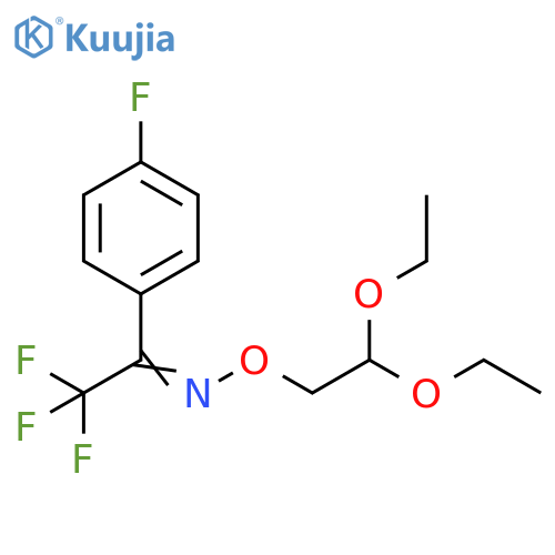 Ethanone, 2,2,2-trifluoro-1-(4-fluorophenyl)-, O-(2,2-diethoxyethyl)oxime structure