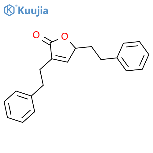 2(5H)-Furanone, 3,5-bis(2-phenylethyl)- structure