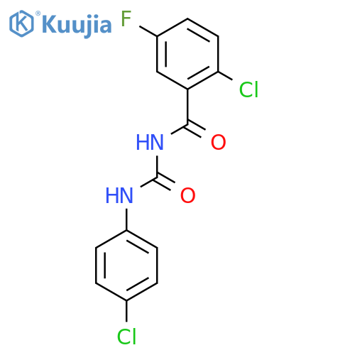 Benzamide, 2-chloro-N-[[(4-chlorophenyl)amino]carbonyl]-5-fluoro- structure