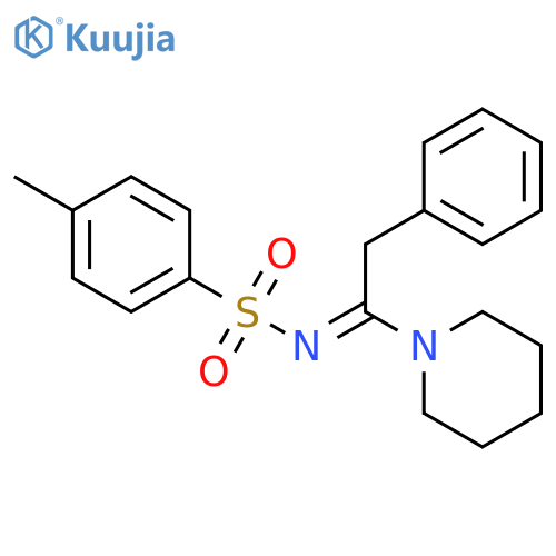 PIPERIDINE, 1-[1-[[(4-METHYLPHENYL)SULFONYL]IMINO]-2-PHENYLETHYL]- structure