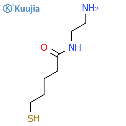 PENTANAMIDE, N-(2-AMINOETHYL)-5-MERCAPTO- structure