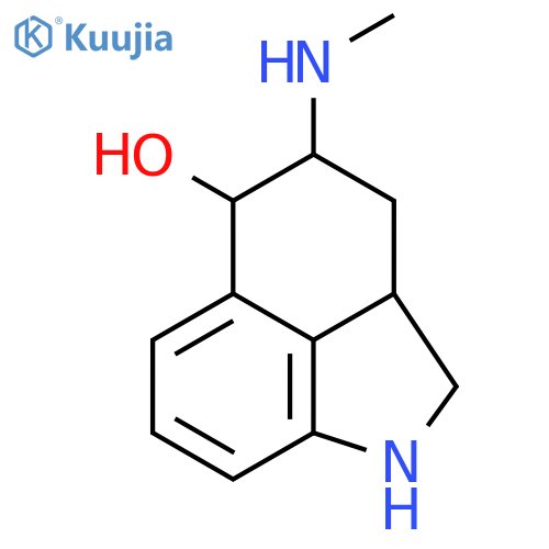 Benz[cd]indol-5-ol, 1,2,2a,3,4,5-hexahydro-4-(methylamino)- structure