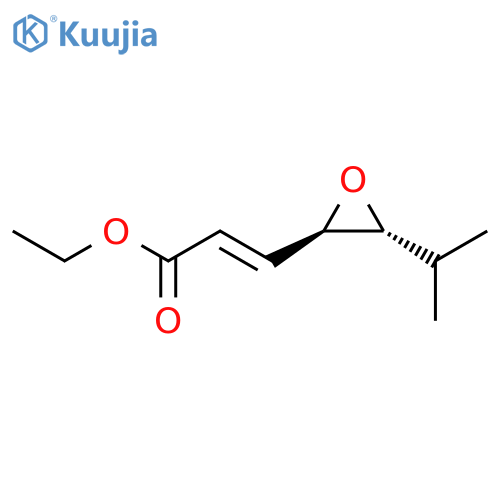 2-Propenoic acid, 3-[(2R,3R)-3-(1-methylethyl)oxiranyl]-, ethyl ester structure