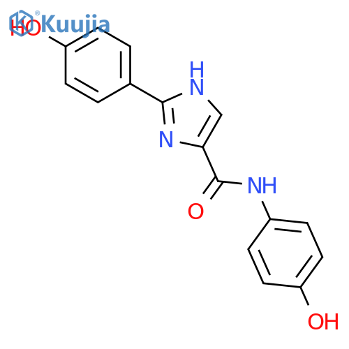 1H-IMIDAZOLE-4-CARBOXAMIDE, N,2-BIS(4-HYDROXYPHENYL)- structure