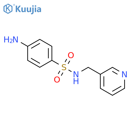 4-amino-N-(pyridin-3-yl)methylbenzene-1-sulfonamide structure