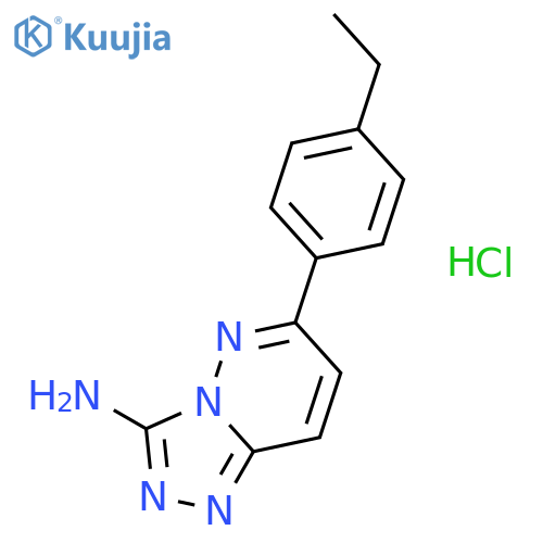 1,2,4-Triazolo[4,3-b]pyridazin-3-amine, 6-(4-ethylphenyl)-, hydrochloride structure