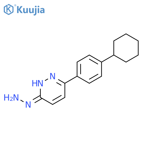 3(2H)-Pyridazinone, 6-(4-cyclohexylphenyl)-, hydrazone structure