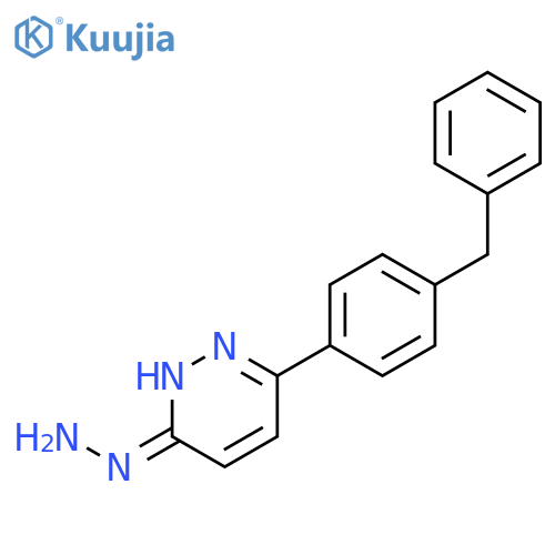 3(2H)-Pyridazinone, 6-[4-(phenylmethyl)phenyl]-, hydrazone structure