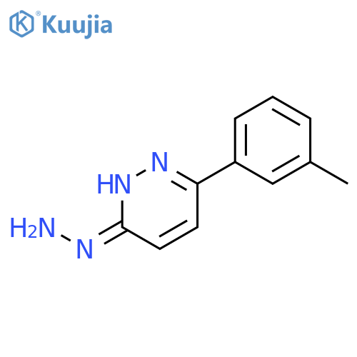 3(2H)-Pyridazinone, 6-(3-methylphenyl)-, hydrazone structure