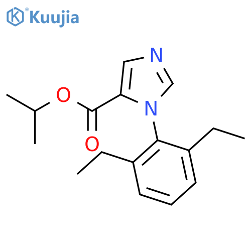 1H-Imidazole-5-carboxylic acid, 1-(2,6-diethylphenyl)-, 1-methylethylester structure