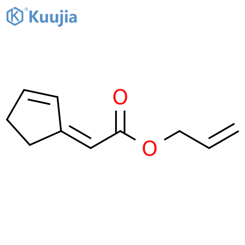 Acetic acid, (2-cyclopenten-1-ylidene)-, 2-propenyl ester, (Z)- structure
