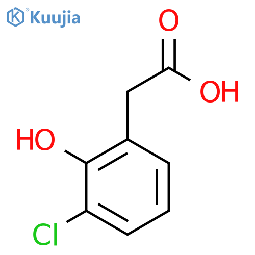 2-(3-chloro-2-hydroxyphenyl)acetic acid structure