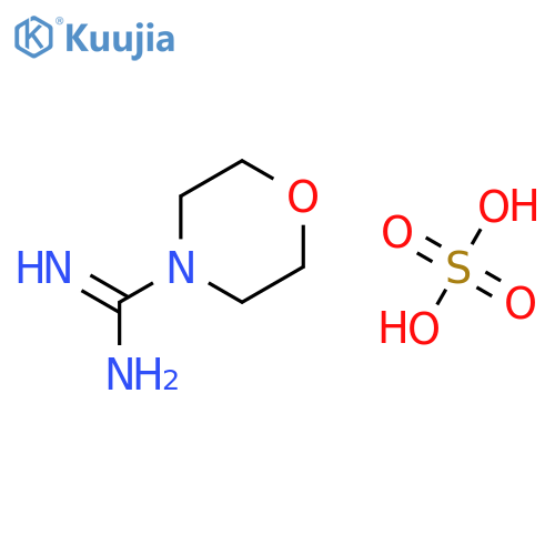 morpholine-4-carboximidamide; sulfuric acid structure