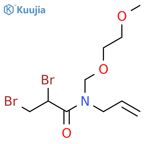 Propanamide, 2,3-dibromo-N-[(2-methoxyethoxy)methyl]-N-2-propenyl- structure