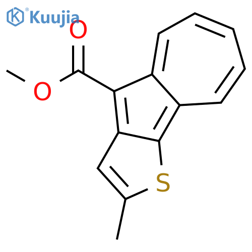 Azuleno[1,2-b]thiophene-4-carboxylic acid, 2-methyl-, methyl ester structure