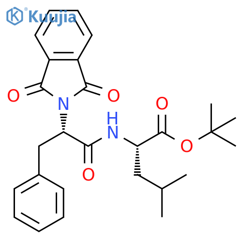 L-Leucine,N-[2-(1,3-dihydro-1,3-dioxo-2H-isoindol-2-yl)-1-oxo-3-phenylpropyl]-,1,1-dimethylethyl ester, (S)- structure