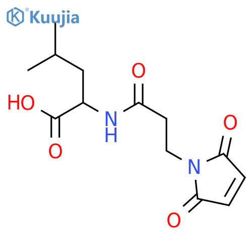 L-Leucine, N-[3-(2,5-dihydro-2,5-dioxo-1H-pyrrol-1-yl)-1-oxopropyl]- structure