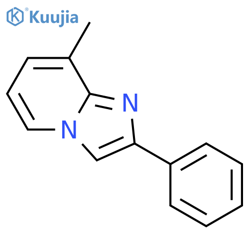 8-methyl-2-phenylimidazo1,2-apyridine structure