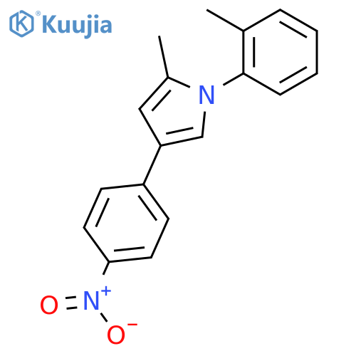 1H-Pyrrole, 2-methyl-1-(2-methylphenyl)-4-(4-nitrophenyl)- structure