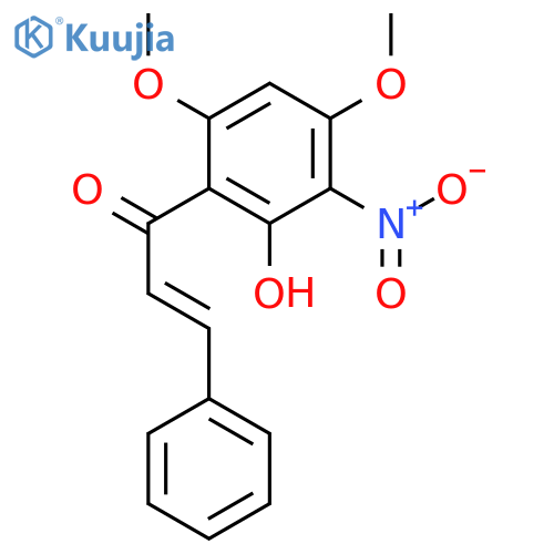 2-Propen-1-one, 1-(2-hydroxy-4,6-dimethoxy-3-nitrophenyl)-3-phenyl- structure