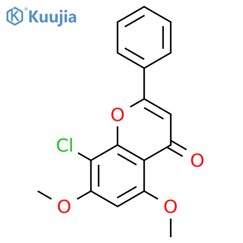 4H-1-Benzopyran-4-one, 8-chloro-5,7-dimethoxy-2-phenyl- structure