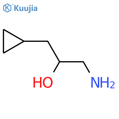 1-amino-3-cyclopropylpropan-2-ol structure