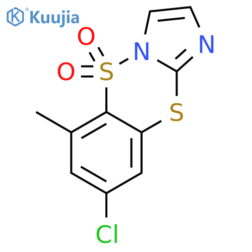 IMIDAZO[1,2-B][1,4,2]BENZODITHIAZINE, 8-CHLORO-6-METHYL-, 5,5-DIOXIDE structure