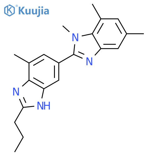 2,5'-Bi-1H-benzimidazole, 1,5,7,7'-tetramethyl-2'-propyl- structure