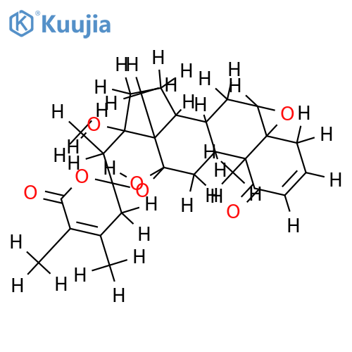 (20S,22S)-5beta,6beta:12alpha,22-diepoxy-12beta,17beta-dihydroxy-1-oxo-witha-2,24-dien-26,22-olide structure