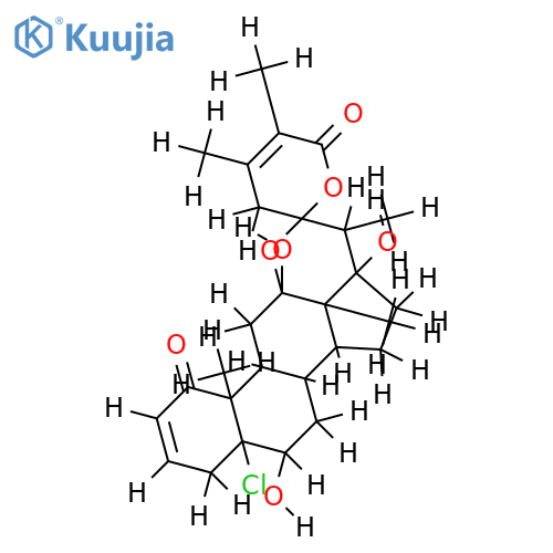 (20S,22S)-5alpha-chloro-12alpha,22-epoxy-6beta,12beta,17beta-trihydroxy-1-oxo-witha-2,24-dien-26,22-olide structure